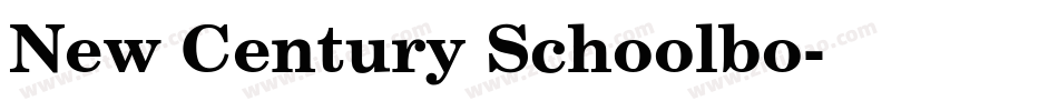 New Century Schoolbo字体转换